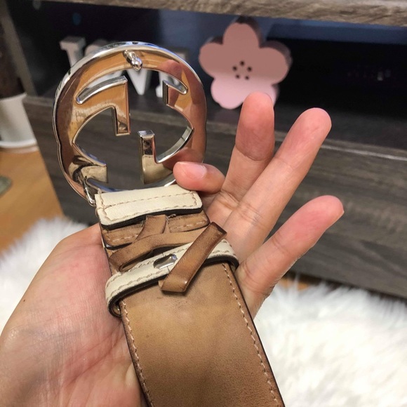 GUCCI CLASSIC GREEN/RED/WHITE BELT VGUC - Picture 3 of 8